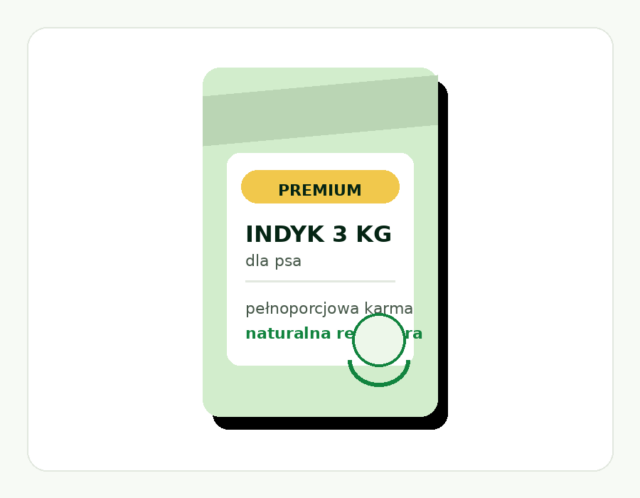 Karma dla psa z indykiem 3 kg